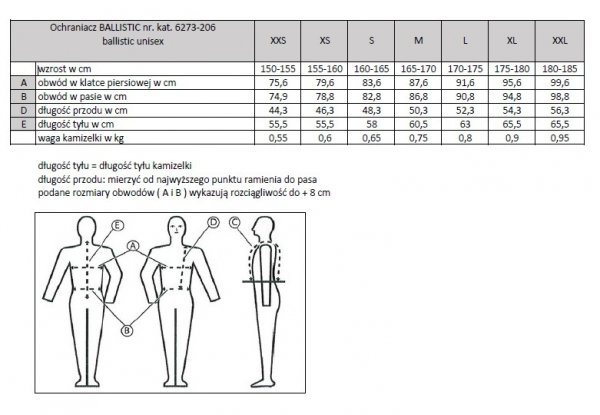 Kamizelka ochronna BALLISTIC FLEX FIT REGULAR Cross 6.0 - Komperdell - czarny