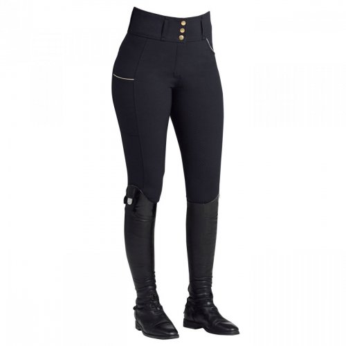 Bryczesy damskie ANNBER Grip High Waist - Spooks - dark blue