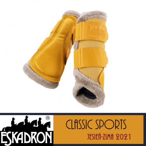 Ochraniacze MESH FAUXFUR - Classic Sports A/W 21 - Eskadron - vintage gold