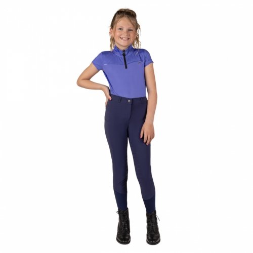 Bryczesy jeździeckie młodzieżowe Nyomi Junior Leg Grip SS25 - QHP