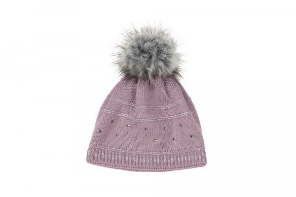 Czapka zimowa z pomponem - Pikeur - violet grey