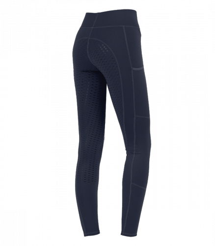Legginsy jeździeckie damskie zimowe Ella ELT - Waldhausen - nightblue