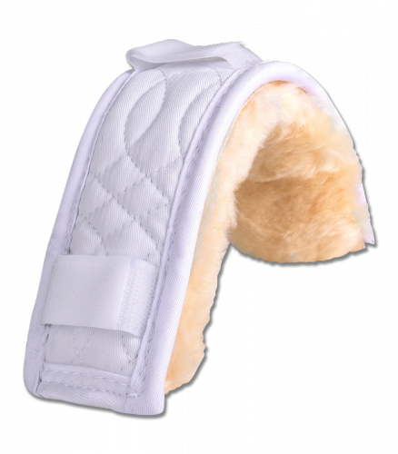 Podkładka pod nachrapnik lub pasek potyliczny z owczego futra 28cm - Waldhausen