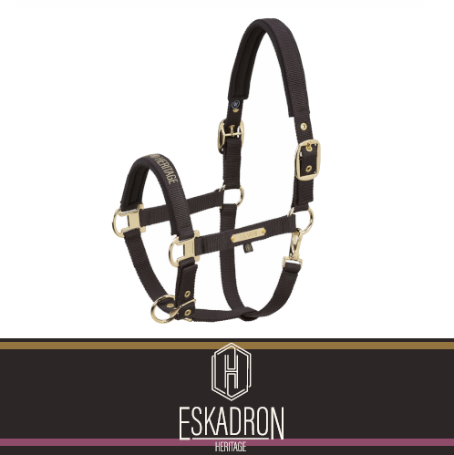 Kantar GIRTH DOUBLE PIN Heritage AW 25/26  - Eskadron - black truffle