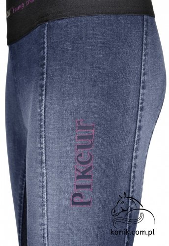 Bryczesy Pikeur IONA JEANS GRIP ATHLEISURE młodzieżowe - denim blue