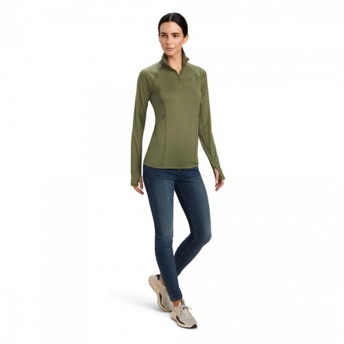 Bluzka funkcyjna LOWELL damska - Ariat - four leaf clover
