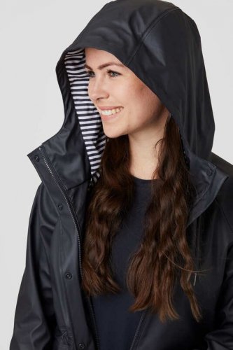 Płaszcz damski przeciwdeszczowy DANIA PU - Horze - dark navy