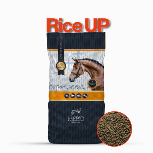 Otręby ryżowe dla koni sportowych Rice Up MEBIO 15 kg 