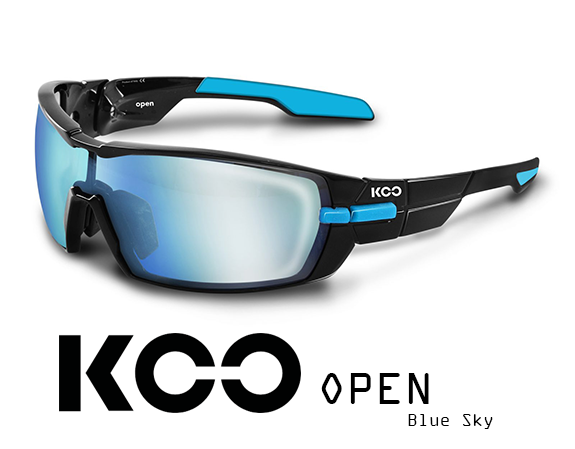 Okulary KOO Open - Blue Sky - black/light blue