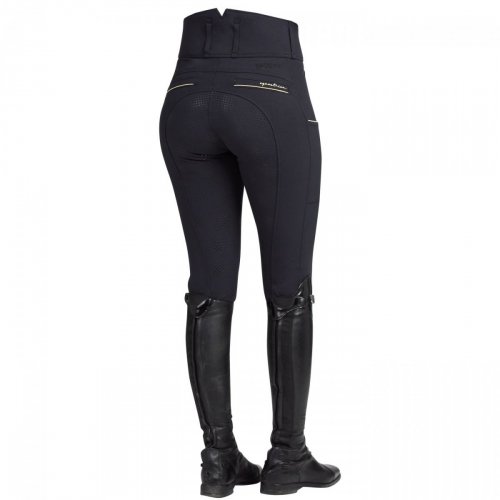 Bryczesy damskie ANNBER Grip High Waist - Spooks - dark blue