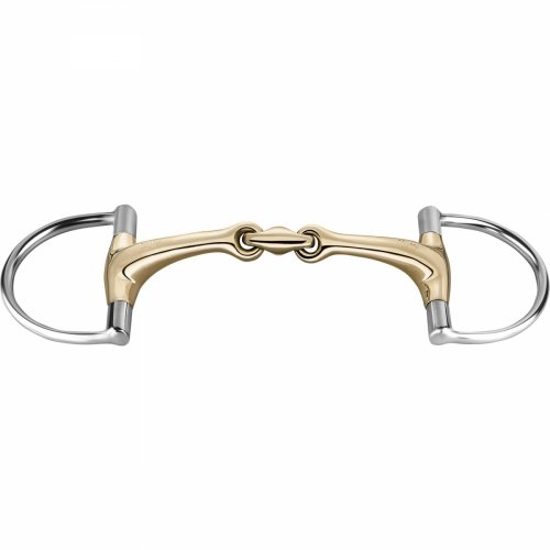 Wędzidło oliwkowe D-ring podwójnie łamane DYNAMIC RS 14mm HUNTER JUMPING- SPRENGER