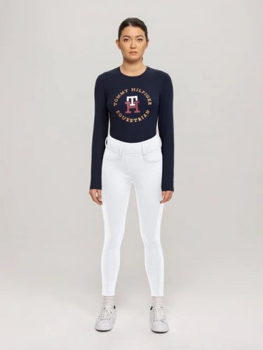 Bryczesy damskie zimowe VERMONT - Tommy Hilfiger Equestrian - optic white