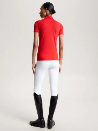 Koszulka polo damska HARLEM - Tommy Hilfiger Equestrian - fierce red