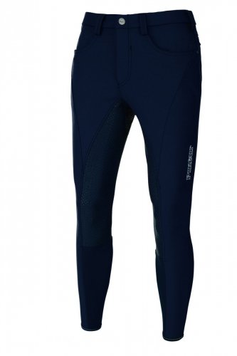 Bryczesy LEON GRIP SOFTSHELL męskie pełny lej silikonowy - Pikeur - night blue