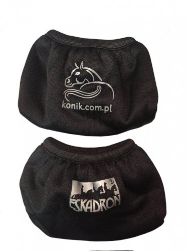 Pokrowiec na strzemiona MY COMPANY logo Konik.com.pl - Eskadron - black