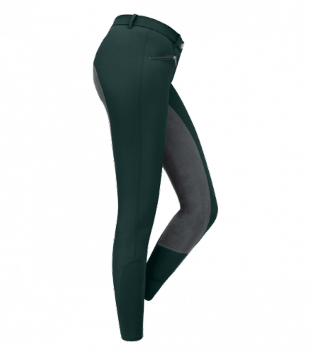 Bryczesy młodzieżowe ELT Micro Sport Pro - fir green/asphalt 