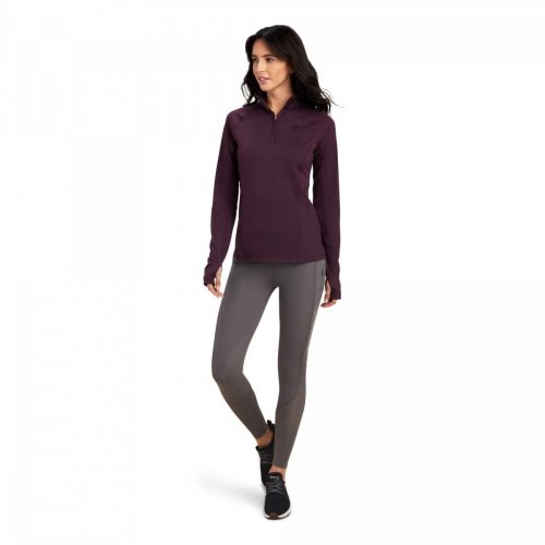 Bluzka funkcyjna LUMINA LOWELL damska - Ariat - mulberry