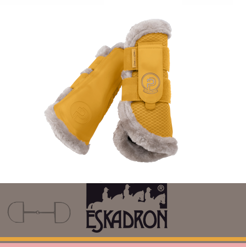 Ochraniacze MESH FAUX FUR Platinum 2025 - Eskadron - golden yellow