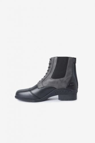 Sztyblety ze skóry syntetycznej dwukolorowe Kilkenny - HORZE - black/grey