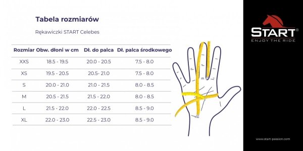 Rękawiczki letnie CELEBES - START