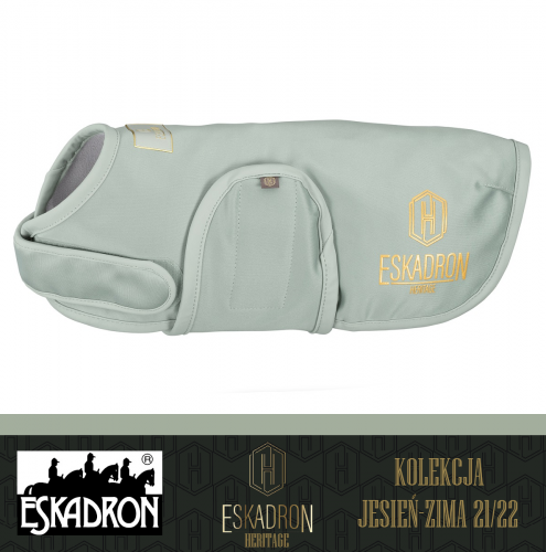 Derka dla psa SOFTSHELL - Heritage AW 2021/22 - Eskadron - sea salt