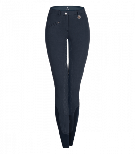 Bryczesy THERMO FUN SPORT SILICONE damskie - pełny lej silikonowy - Waldhausen - granatowy