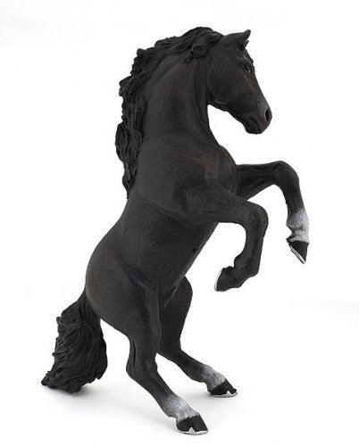 Figurka kary koń stający dęba - PAPO 