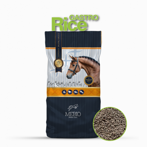 Otręby ryżowe dla koni wrzodowych MEBIO Rice Gastro 15 kg 