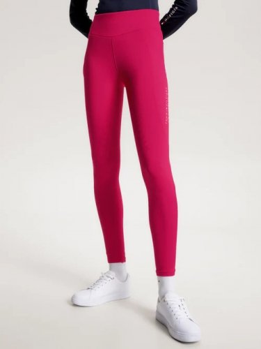 Legginsy zimowe damskie MONACO WINTER - Tommy Hilfiger Equestrian - cherry