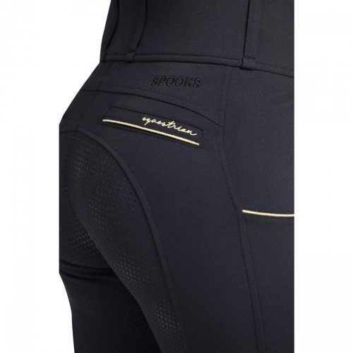 Bryczesy damskie ANNBER Grip High Waist - Spooks - dark blue
