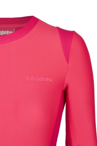Bluzka damska z długim rękawem - Reflexx Equestrian Fanatics S/S 21 - Eskadron - pink