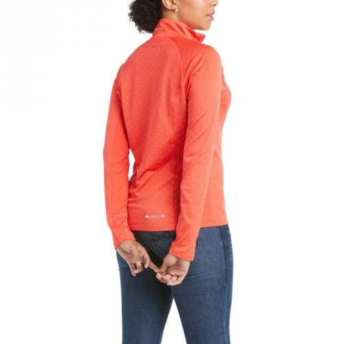 Bluzka damska SUNSTOPPER 2.0 SS21 - Ariat - cayenne dot