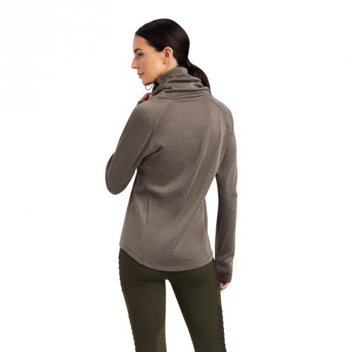 Bluzka damska z golfem CANNY TOP - Ariat - banyan bark