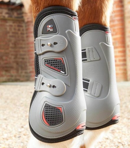 Ochraniacze Kevlar Airtechnology przody - PREMIER EQUINE - grey
