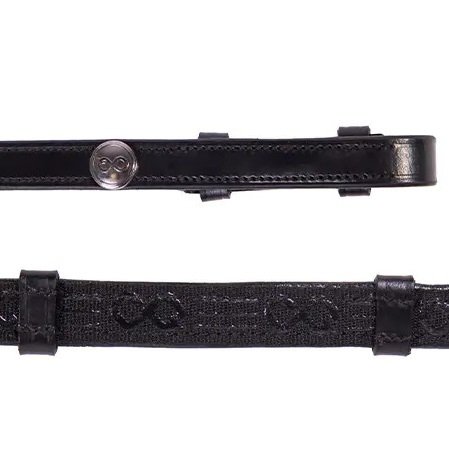 Wodze skórzane antypoślizgowe 8 cm FaySport - PRESTEQ