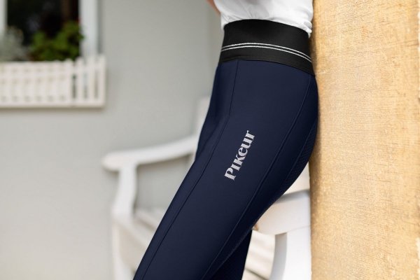 Bryczesy damskie GIA GRIP ATHLEISURE SOFTSHELL - Pikeur - nightblue