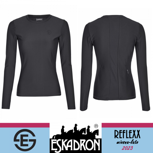Bluzka damska LONGSLEEVE REFLEXX SS 23 - Eskadron - deepgrey