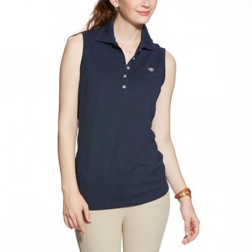 Koszulka polo PRIX SLVLSS damska - Ariat - navy