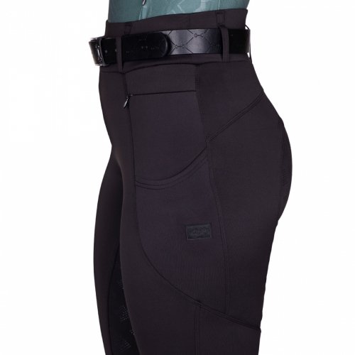 Legginsy zimowe jeździeckie Avélie full grip - QHP