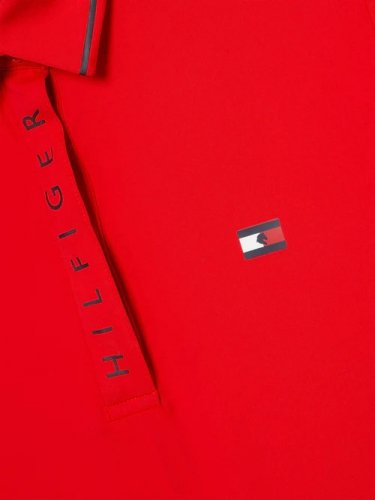 Koszulka polo damska HARLEM - Tommy Hilfiger Equestrian - fierce red