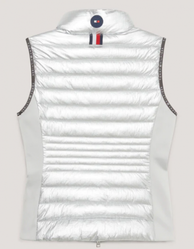 Kamizelka damska PUFFER - Tommy Hilfiger Equestrian - silver