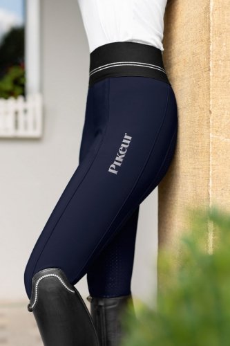 Bryczesy damskie GIA GRIP ATHLEISURE SOFTSHELL - Pikeur - nightblue