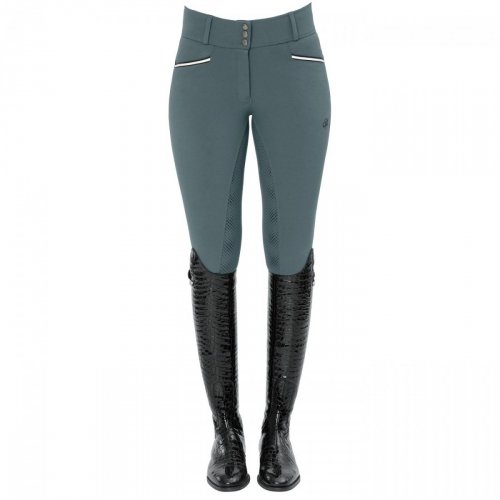 Bryczesy damskie RICARDA HIGH WAIST - Spooks - dove blue 
