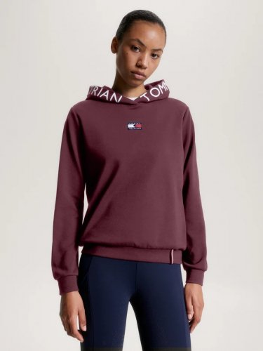 Bluza damska CALIFORNIA LOGO - Tommy Hilfiger Equestrian - rouge