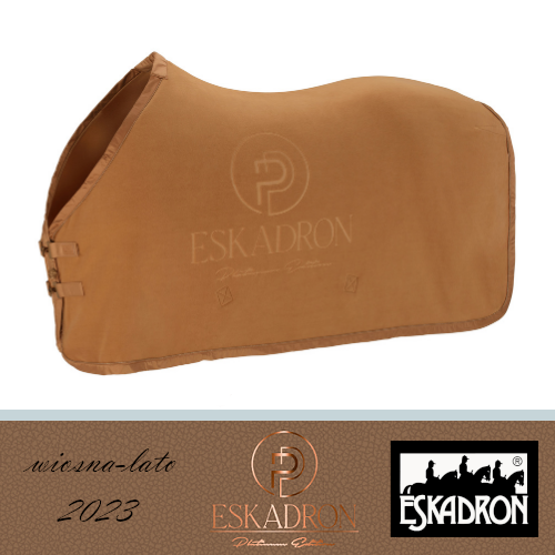 Derka polarowa FLEECE STAMP Platinum 2023 - Eskadron - cognac