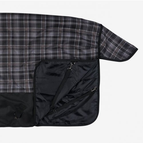 Derka padokowa 200g 1200D NEVADA - Horze - black/chocolate chip brown