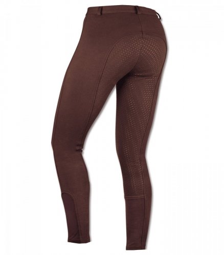 Bryczesy ELT FUN SPORT SILICONE damskie - Waldhausen - pełny silikonowy brąz