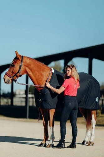 Legginsy damskie jeździeckie GINNY - Horze - dark navy
