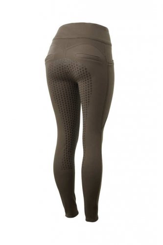 Legginsy damskie zimowe EVELINA THERMO - B//Vertigo - major brown