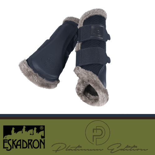 Ochraniacze MESH FAUX FUR Platinum 2024 - Eskadron - altlantic blue